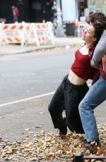 EMMY ROSSUM on the Set of Furious in New York 11/12/2025