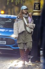 EVA MENDES Out and About in London 10/31/2025