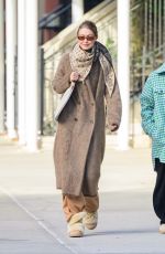GIGI HADID Out and About in New York 11/18/2025