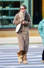 GIGI HADID Out and About in New York 11/18/2025