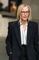 GILLIAN ANDERSON Arrives at BBC Studios in London 11/04/2025