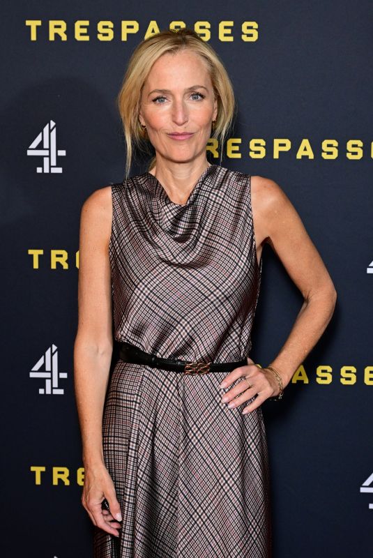 GILLIAN ANDERSON at Trespasses Photocall in London 11/04/2025