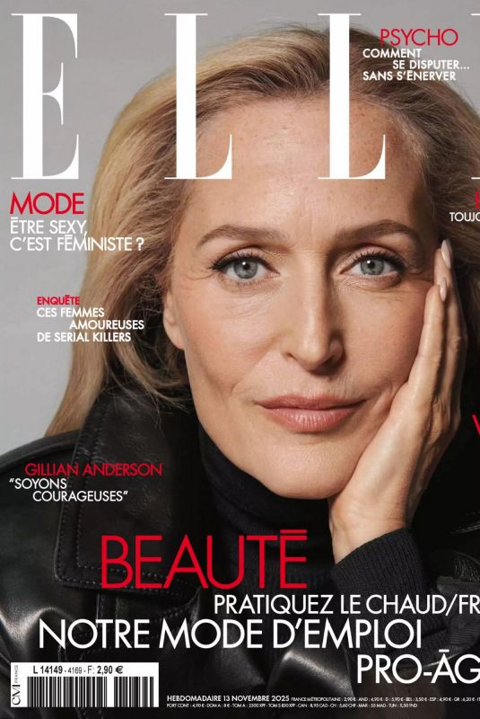 GILLIAN ANDERSON in Elle France, November 2025