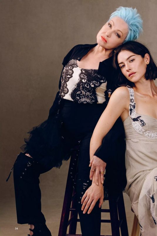 GRACIE ABRAMS and CINDY LAUPER in Rolling Stone, October 2025
