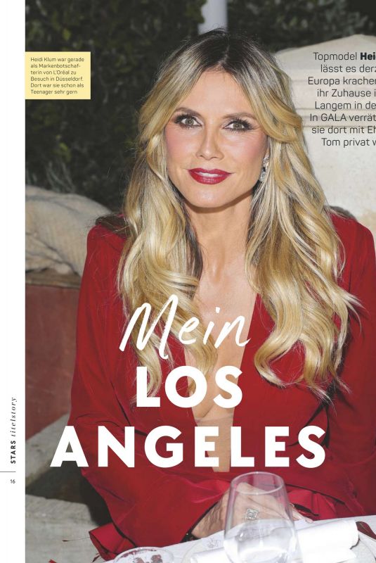 HEIDI KLUM in Gala Magazine, October 2025