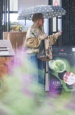HILARY DUFH Shops for Eyewear and Grabs an Iced Coffee in Los Angeles 11/20/2025