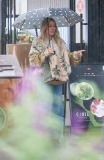 HILARY DUFH Shops for Eyewear and Grabs an Iced Coffee in Los Angeles 11/20/2025
