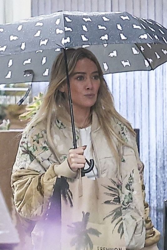 HILARY DUFH Shops for Eyewear and Grabs an Iced Coffee in Los Angeles 11/20/2025