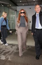 ISLA FISHER Arrives at CBS Studios in New York City 11/10/2025