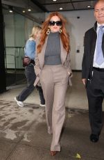 ISLA FISHER Arrives at CBS Studios in New York City 11/10/2025