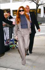 ISLA FISHER Arrives at CBS Studios in New York City 11/10/2025