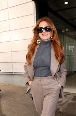 ISLA FISHER Arrives at CBS Studios in New York City 11/10/2025