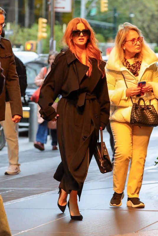 ISLA FISHER Out and About in New York City 10/29/2025
