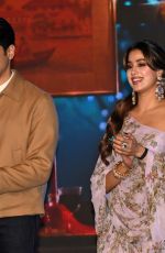 JANHVI KAPOOR and Siddharth Malhotra at Music Launch of Film Param Sundari in Mumbai 08/25/2025