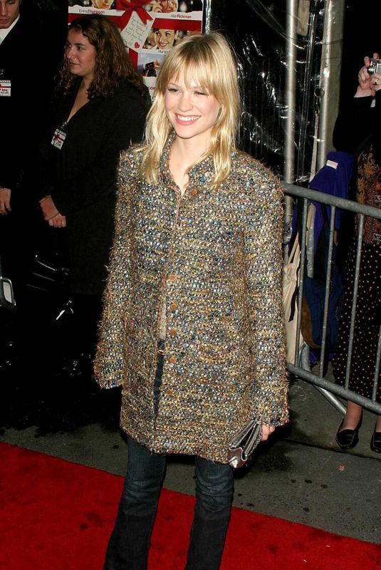 JANUARY JONES at Love Actually Premiere in New York 11/06/2003