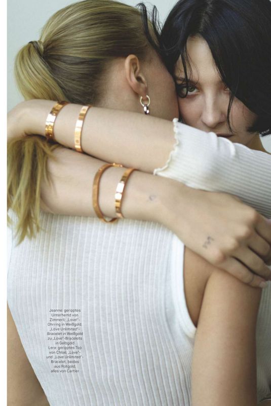JEANNE GOURSAUD and LERA ABOVA in Gala Magazine, October 2025