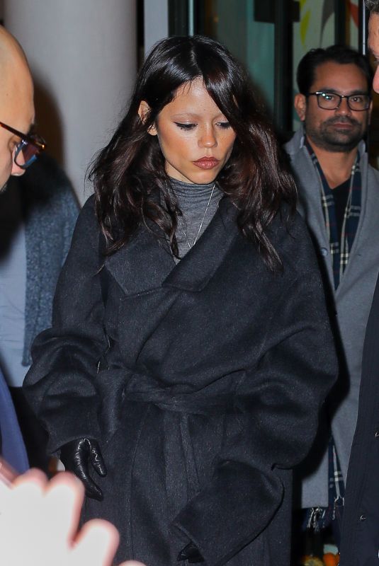 JENNA ORTEGA Arrives at Wednesday SAG Nom Comm at Whitby Hotel in New York 11/11/2025