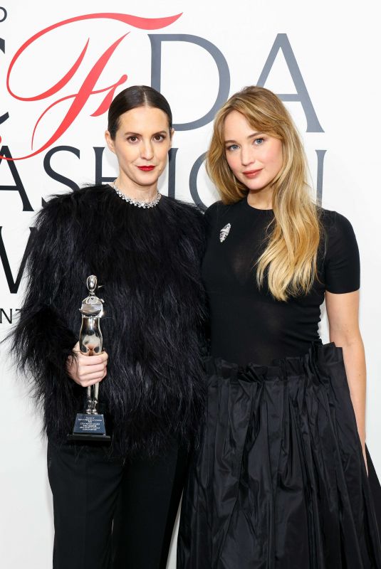 JENNIFER LAWRENCE and SARA MOONVES at 2025 CFDA Awards in New York City 11/03/2025