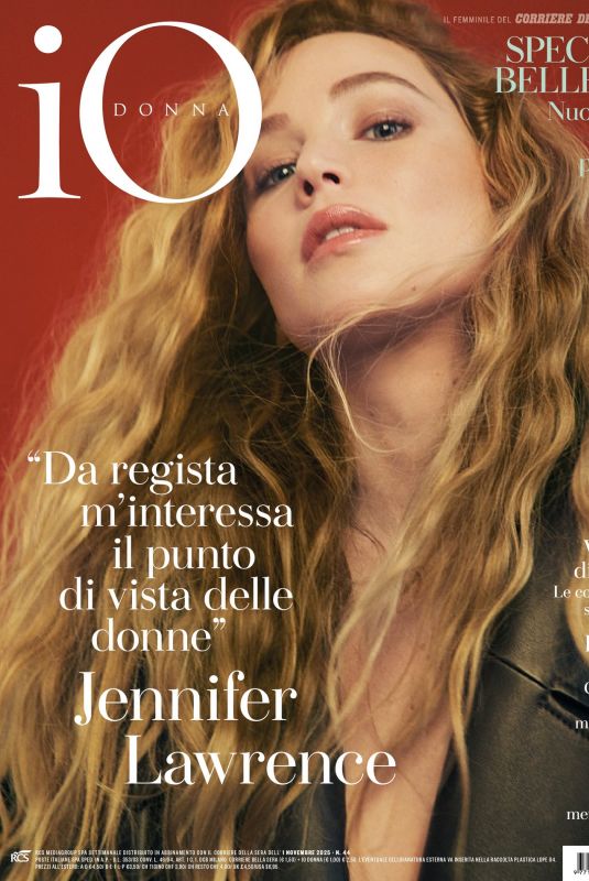 JENNIFER LAWRENCE in Io Donna del Corriere della Sera, November 2025