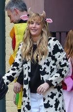 JENNIFER LAWRENCE Out Celebrates Halloween with Her Family in New York 10/31/2025