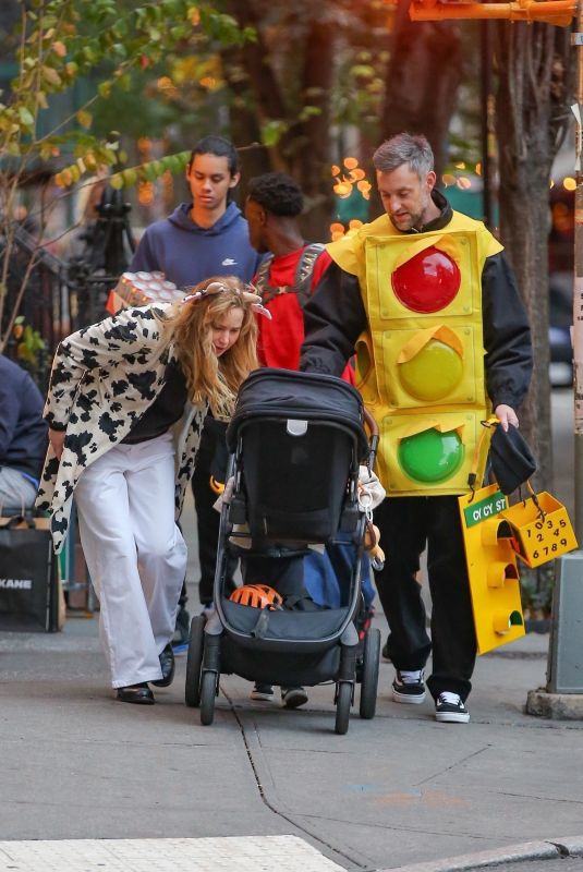 JENNIFER LAWRENCE Out Celebrates Halloween with Her Family in New York 10/31/2025