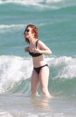JESS GLYNNE in Bikini at a Beach in Miami 12/31/2015