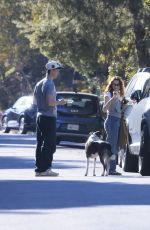 JOEY KING Out with Her Dogs in Los Feliz 11/09/2025