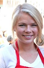 KELLI GOSS at Thanksgiving Dinner at LA Mission 11/27/2013
