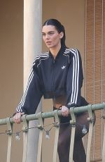 KENDALL JENNER On the Set of an Adidas Campaign Photoshoot in Pasadena 11/13/2025