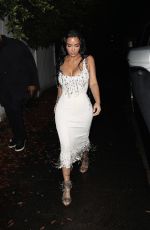 KIM KARDASHIAN Arrives at Petra Collins