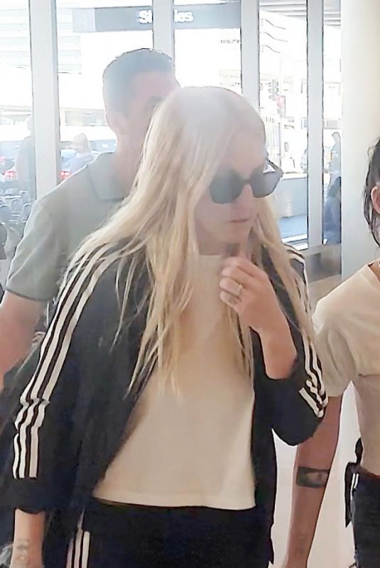KRISTEN STEWART and DYLAN MEYER Arrives at LAX Airport 10/30/2025