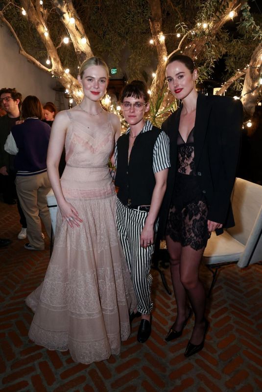 KRISTEN STEWART, ELLE FANNING and RENATE REINSVE at Chanel After-party in Los Angeles 11/05/2025