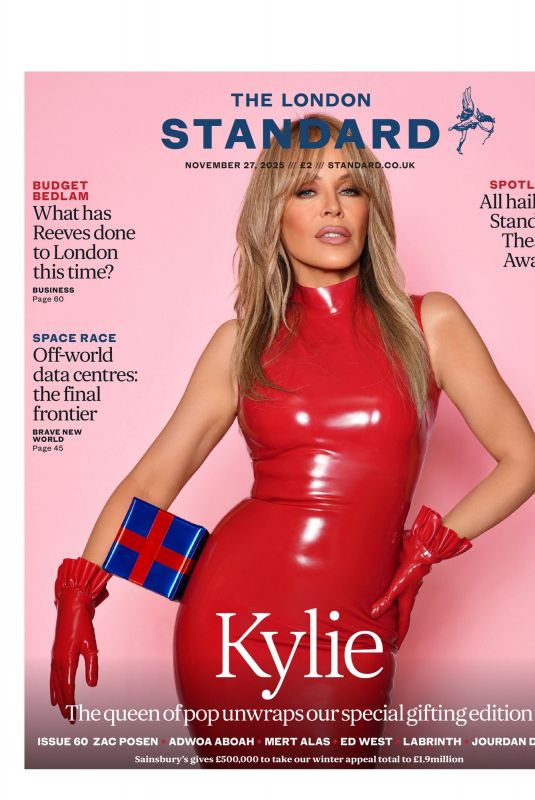 KYLIE MINOGUE in The London Standard Magazine, November 2025