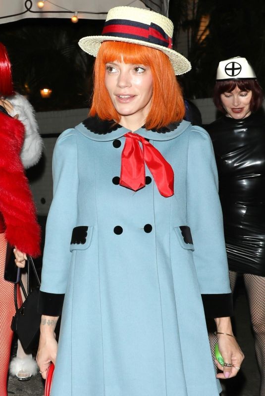 LILY ALLEN Arrives at a Halloween Party at Chateau Marmont in Los Angeles 10/31/2025