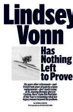 LINDSEY VONN in Outside Magazine, Winter 2025