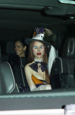 MADELAINE PETSCH Arrives at Vas J Morgan