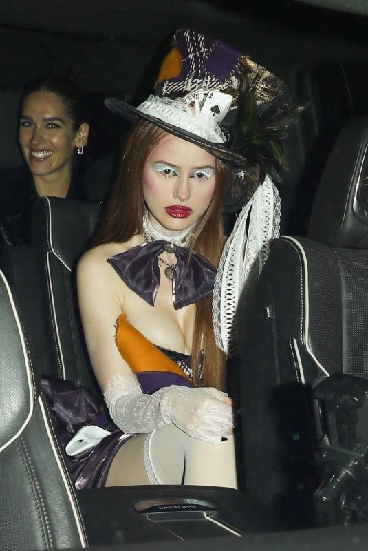 MADELAINE PETSCH Arrives at Vas J Morgan