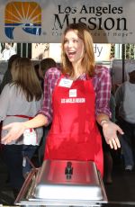 MAITLAND WARD at Thanksgiving Dinner at LA Mission 11/27/2013