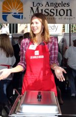 MAITLAND WARD at Thanksgiving Dinner at LA Mission 11/27/2013