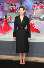 MARION COTILLARD at Launching of Christmas Illuminations of Dior at le Printemps Haussman in Paris 11/09/2012