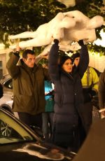 MONICA BARBARO and Callum Turner on the Set of One Night Only in New York City 11/10/2025