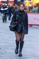 MYLEENE KLASS Arrives at Global Radio in London 11/01/2025