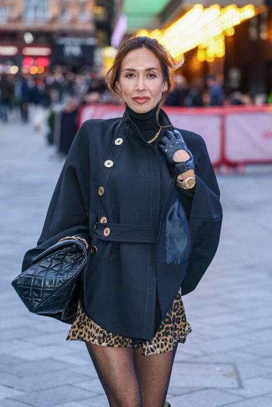 MYLEENE KLASS Arrives at Global Radio in London 11/01/2025