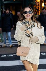 MYLEENE KLASS Making a Leggy Appearance in Charing Cross 11/29/2025