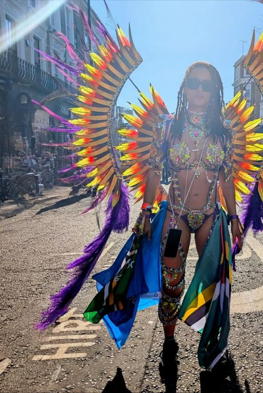 NATHALIE EMMANUEL at at Notting Hill Carnival