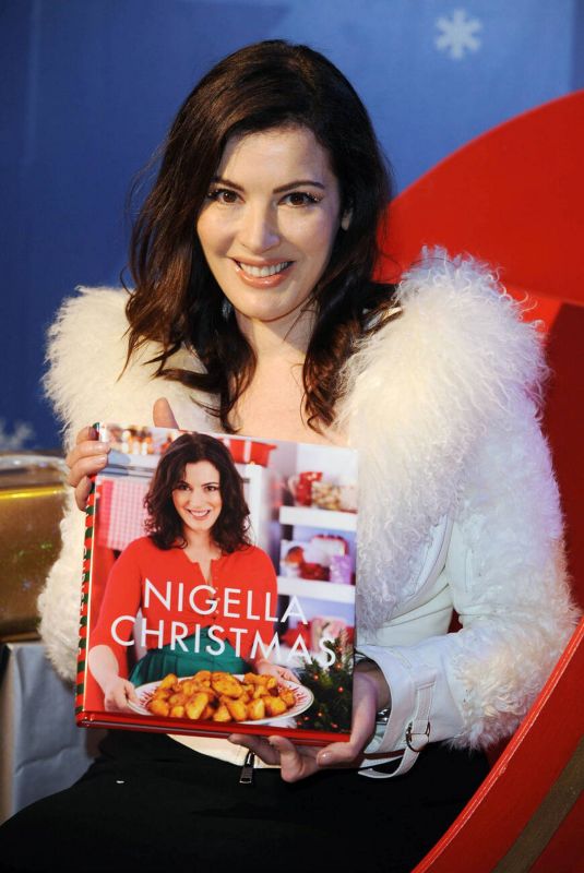 NIGELLA LAWSON at Book Signing Session for Nigella Christmas Food, Family, Friends and Festivities in London 11/13/2008