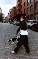 NINA DOBREV Out with Her Dog in Greenwich Village in New York City 11/13/2025