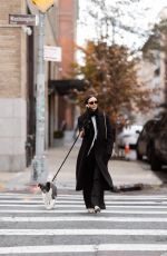 NINA DOBREV Out with Her Dog in Greenwich Village in New York City 11/13/2025