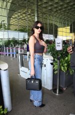 NORA FATEHI Arrives at Mumbai Airport in Mumbai 11/22/2025