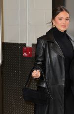 OLIVIA HOLT Arrives at Live with Kelly and Mark in New York City 11/11/2025